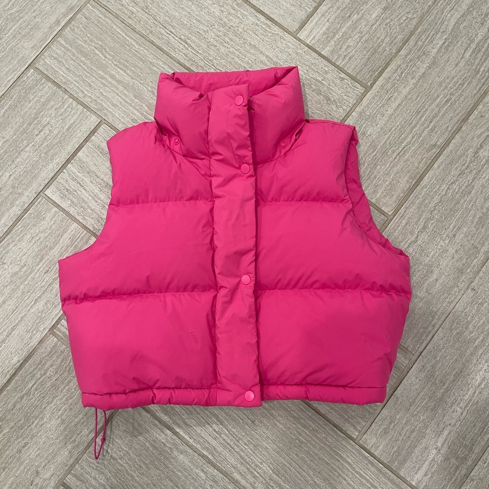 Lululemon Athletica Bright Pink Puffer Vest - Picture 2 of 5